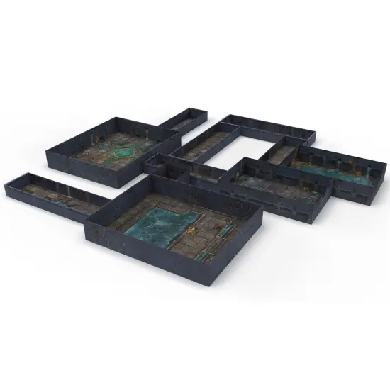 Tenfold Dungeon: Dungeons & Sewers - Modular Roleplaying Terrain Set & 5e RPG Adventure, Gale Force 9 {5}