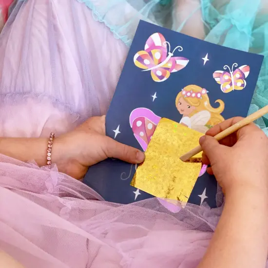 Tiger Tribe: Foil Art - Fairy - Activity Set, Foil Sheets, Magical Themed Art Cards, Create Holographic Scenes, Kids Ages 5+ {6}