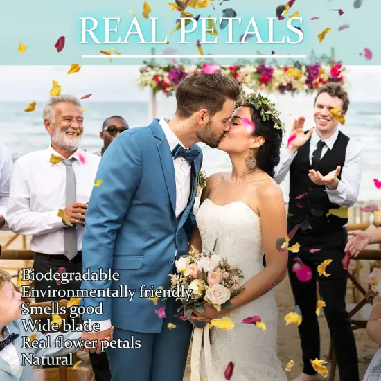 Dried Rose Petals - Top-Grade Pure Natural Edible Flowers - Use for Tisanes, Baking, Candle Making, Soap Making and Handicraft {3}