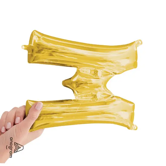 Anagram&reg; 16" Gold Letter M Balloon Air Fill Only Foil Mylar {3}