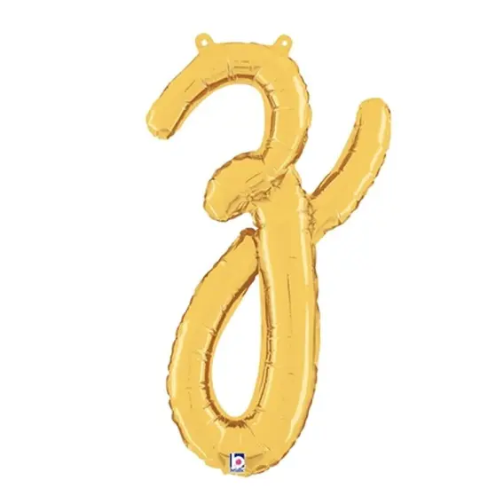 Betallic&reg; 24 inch Script Letters Gold Air Fill Only {1}