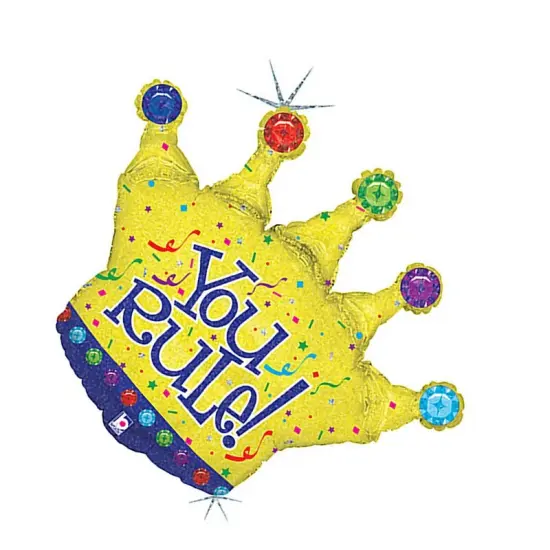 Betallic&reg; 36 Inch You Rule! Crown Balloon {2}