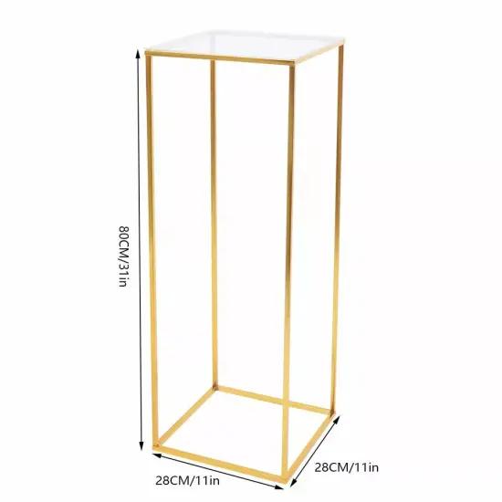 Flower Stand Gold Metal Display Pedestal Party Wedding Home Decor Pillar Stand {2}