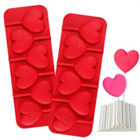 Romantic Heart-Shaped Silicone Mold for Candy, Chocolate & Jelly {3}