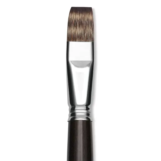 Escoda Vintage Synthetic Brush - Bright, LongHandle, Size 18 {1}