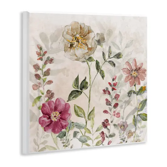 Stupell Industries Flowers in Soft Earth Tones Wall Plaque By Sally Swatland {3}