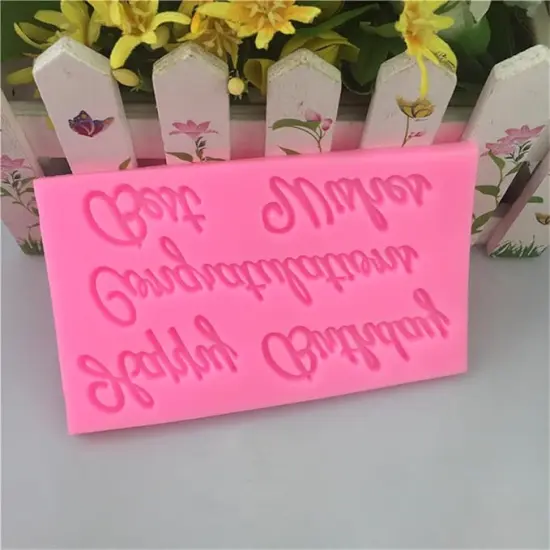 Congratulations & Best Wishes Silicone Mold Flexible Candy {5}