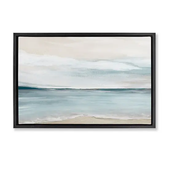 Stupell Industries Muted Soft Watercolor Beach Floating Frame By Kristen Brockmon {7}