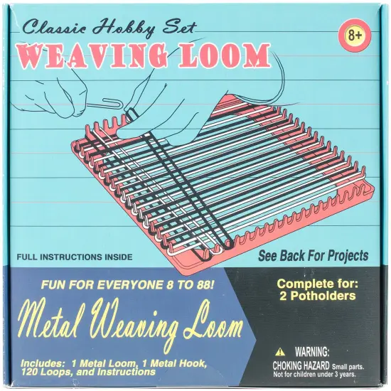 Pepperell Weaving Loom Retro Craft Kit, Red, 1 Count (Pack of 1) {1}