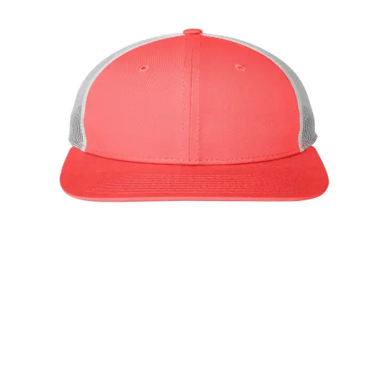 New Era&reg; Snapback Low Profile Trucker Cap Coral/White {1}