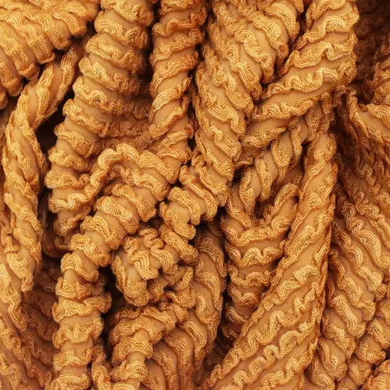 Mustard Yellow Famous Maker Stripe Texture Knit Yoga Activewear Fabric By the Yard {2}