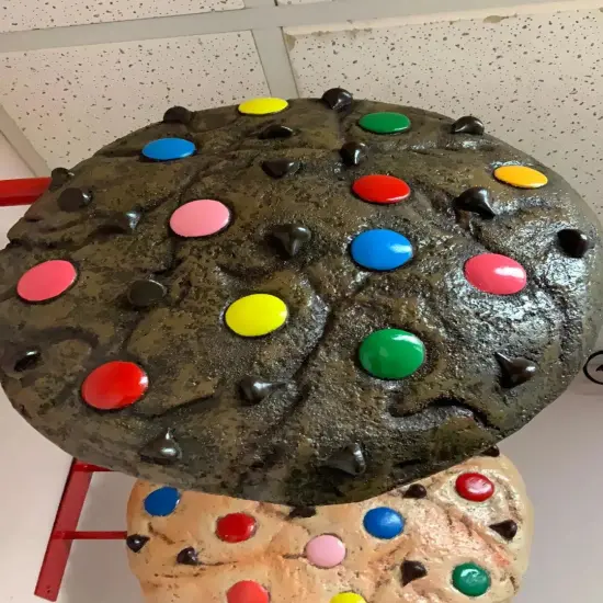 Hanging M & M Chocolate Cookie Over Sized Statue {4}