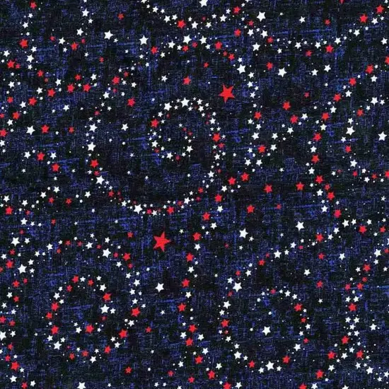 Blue USA Stars Navy Cotton Wideback Fabric per yard {1}