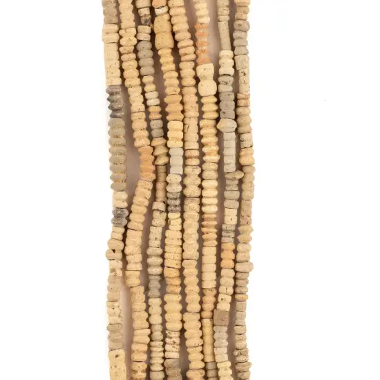 The Bead Chest Mali Clay Beads 4 Strands 4mm African Brown Seed 28 Inch Strand Handmade {4}