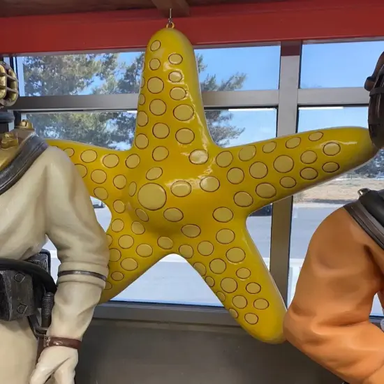 Comic Starfish Sequin Statue {3}