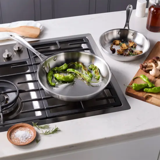 ZWILLING Spirit 3-ply 2-pc Stainless Steel Fry Pan Set {3}