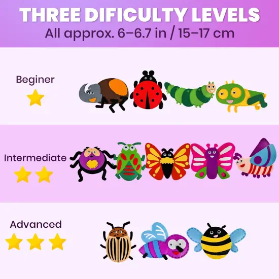 Craft Kits for Kids - 12 Bugs & Insects Sewing Kit Basic {5}