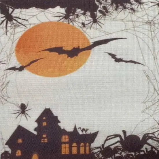 Midnight Flight Designer Printed AIDA Fabric. Canvas for embroidery with an applied backgroundKF-1378A {1}