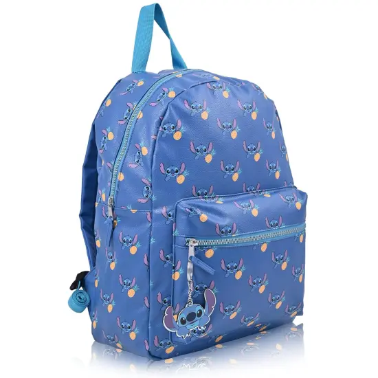Disney 16" Stitch with Pineapple Blue Backpack {3}