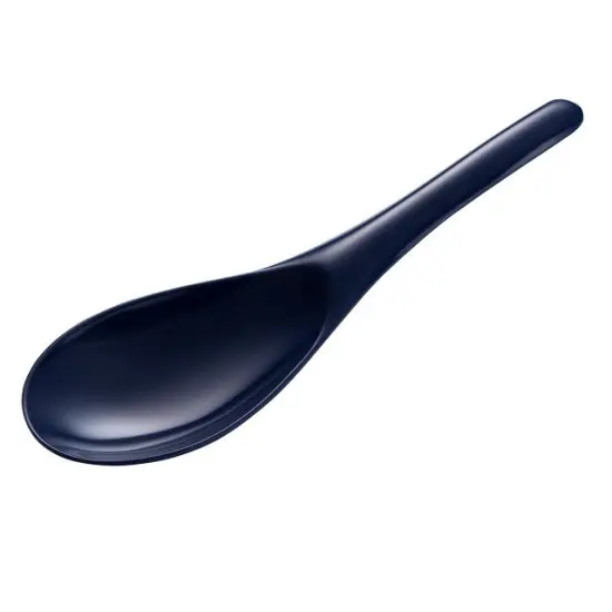 Hutzler 8-Inch BPA-Free Melamine Rice Paddle / Wok Spoon Black {6}