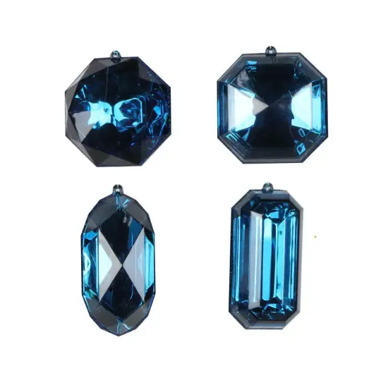 4-5" Acrylic Jewel Assortment Ornament: Midnight Blue (Set 4) {1}