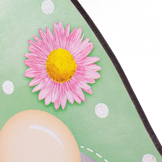 13" Wooden Gnome Shaped Sign: Easter Gnome {2}