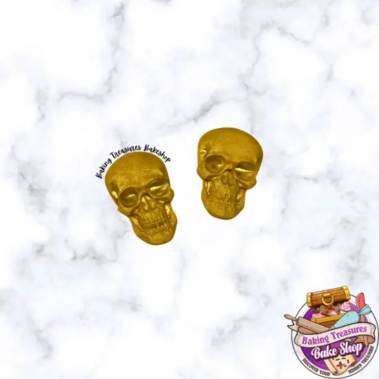 Skeleton Head Skull Silicone Mold {1}