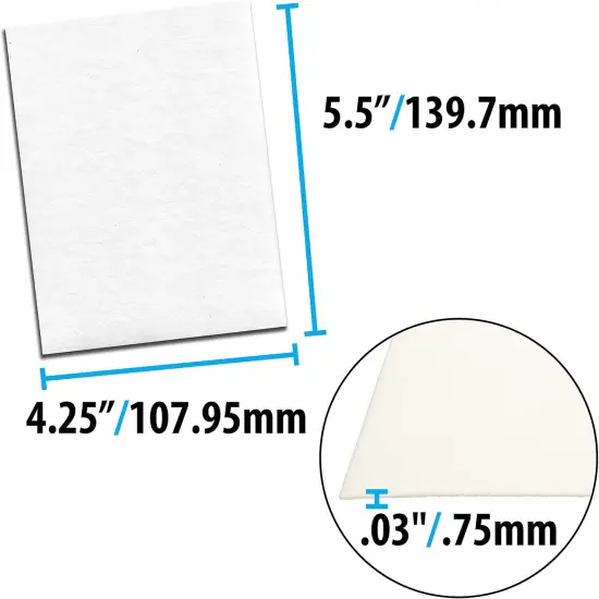The Beadsmith Beading Foundation &ndash; 4.25 x 5.5 inches &ndash; White Fabric &ndash; 1 Sheet &ndash; Made in The USA &ndash; Stiff & Durable Material Used for Bead & Stitch Embroidery, cabochon Beading and Sewing {2}