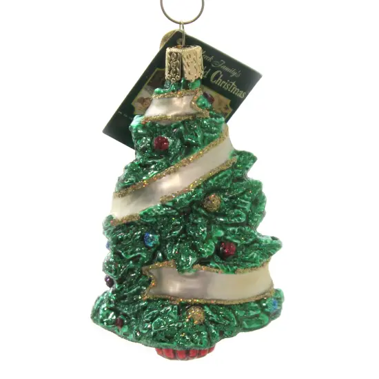 Old World Christmas 4.0 Inch Sentimental Christmas Tree Tree Ornament , Ornament Green {1}
