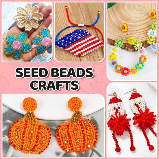 Black Seed Beads, 4000+pcs 3mm Glass Beads {3}