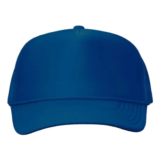 Valucap&reg; Foam Mesh Back Trucker Cap Royal/ Royal {1}
