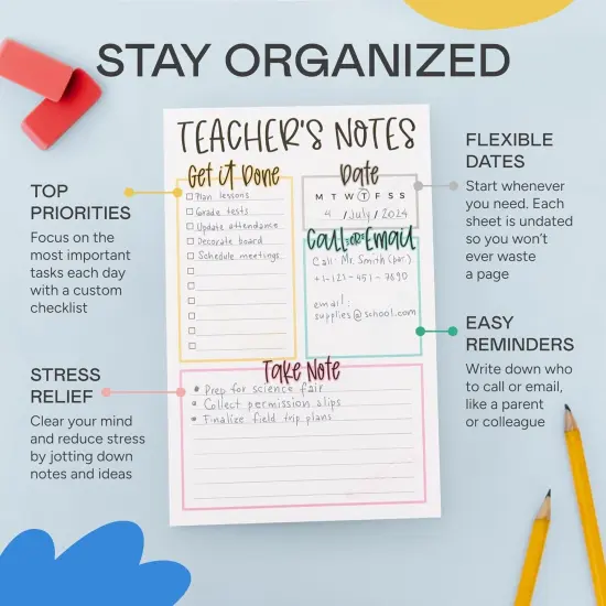 Teacher Notepad - To Do List Note Pad {3}