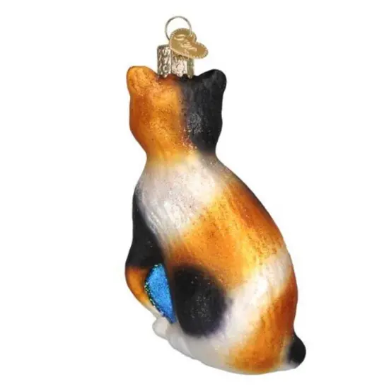 Old World Christmas 4.25 In Calico Cat Christmas Tree Ornament , Affectionate Feline Independent Multicolored {2}