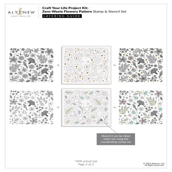 Craft Your Life Project Kit: Zero-Waste Flowery Pattern {5}