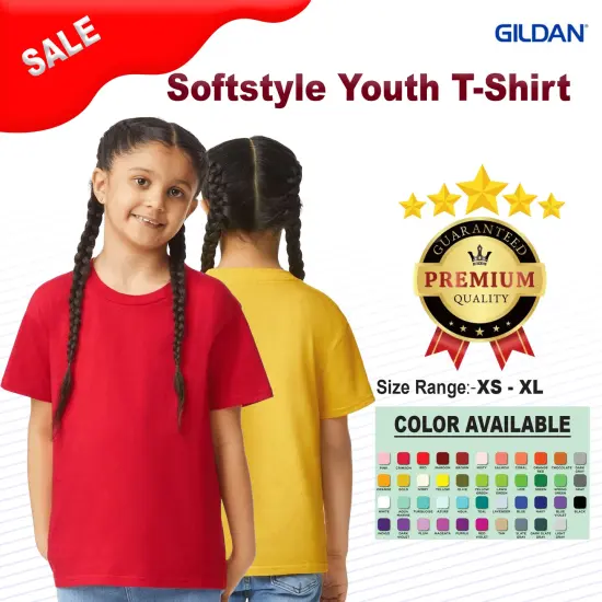 Gildan&reg; Softstyle Youth Crewneck Short Sleeve T-Shirt {3}