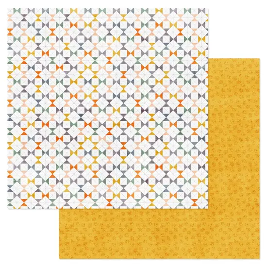 American Crafts Farmstead Harvest Patterned Double-Sided Cardstock 12"X12" {2}