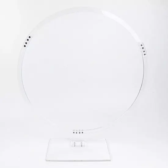 26 in Clear Round Acrylic FLORAL HOOP Standing Wreath Ring Centerpiece Party {3}