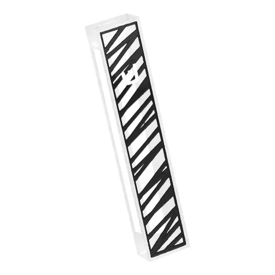 Lucite & Laser Cut Mezuzah Case Black {4}