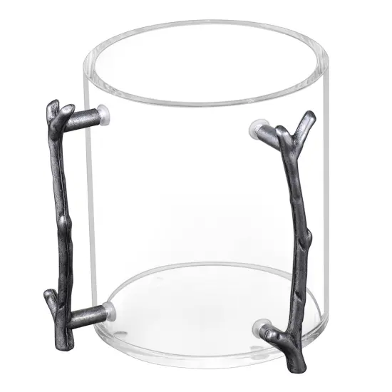 Lucite Wash Cup With Branch Handle Gun Metal {2}