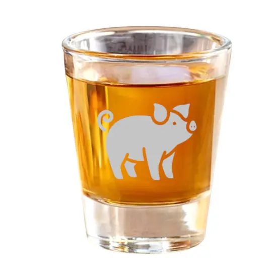 2oz Piglet Shot Glass {1}