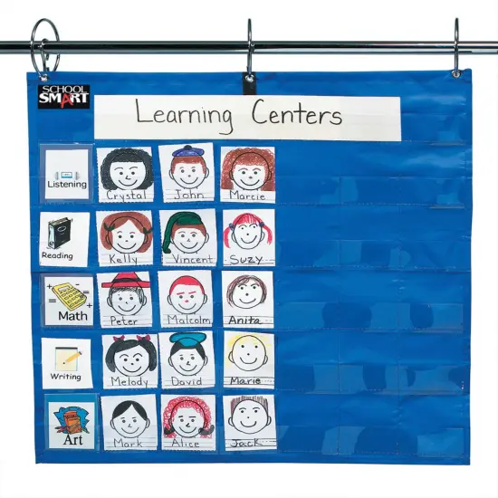 School Smart Student Group Pocket Chart, 35 Pockets, 27 x 26 Inches {1}