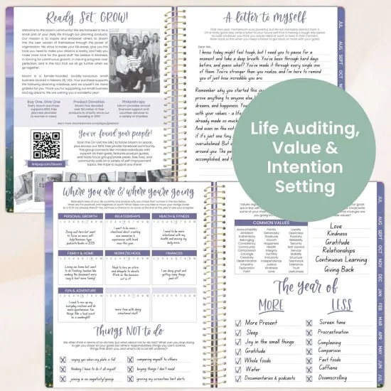 bloom daily planners 2025-26 Academic Planner, Soft Cover, 8.5" x 11", Mystical Mountains {6}