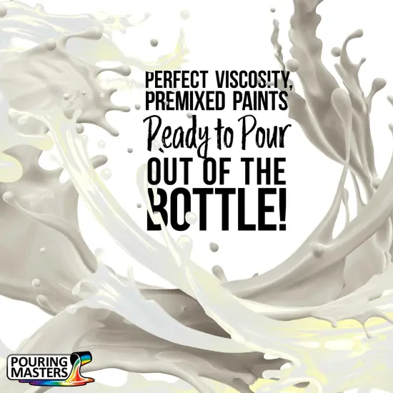 Pouring Masters Gold Interference Pearl Special Effects Acrylic Pouring Paint - Premium 8-Ounce Pre-Mixed Fluid Acrylic Paint - Fluid Art Supplies for Canvas, Wood, Paper, Tile & Rocks {2}