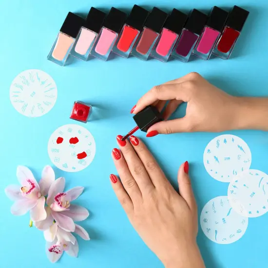 Airbrush Nail Stencils - Nail Art Stencils Series #13: 340 Unique Designs from 20 Individual Templates {6}