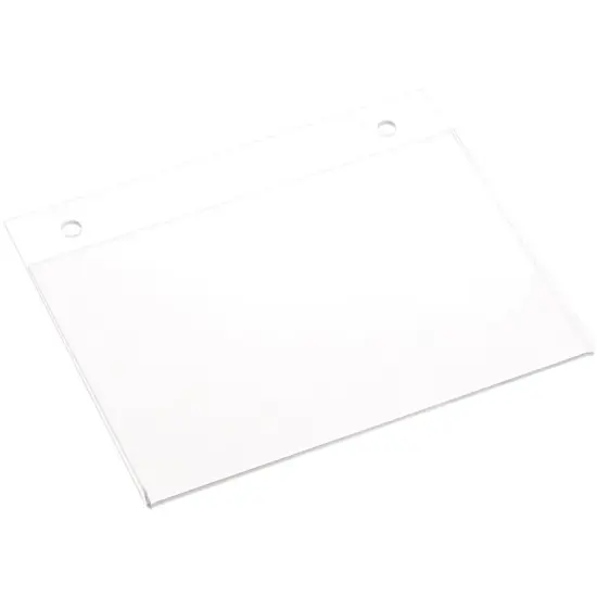 Plymor Clear Acrylic Sign Display / Literature Holder (Wall-Mount), 6" W x 4" H {1}