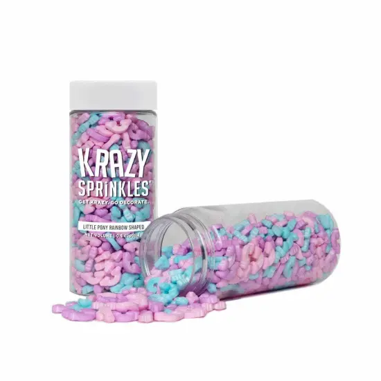 Krazy Sprinkles - Little Pony Rainbows (1/2 Cup, 1x Jar) for Cakes, Ice Cream & Cookies {2}