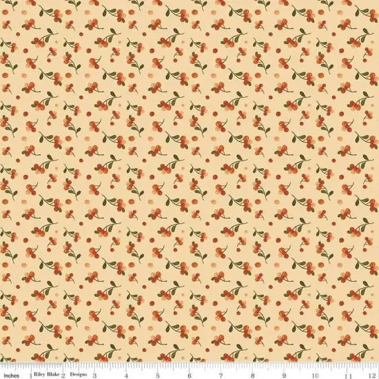 The Awe of Autumn Bittersweet Latte 43"/44" Fabric Per Yard {1}