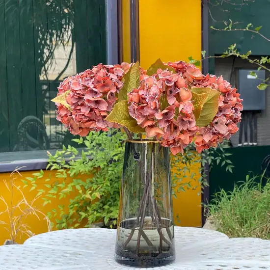 Artificial Silk Dried Hydrangea Flowers {5}