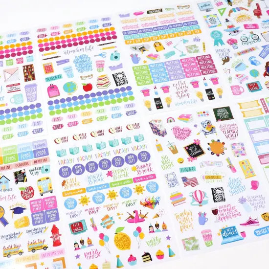 bloom daily planners Sticker Sheets, Teacher Planner Stickers V2 {2}