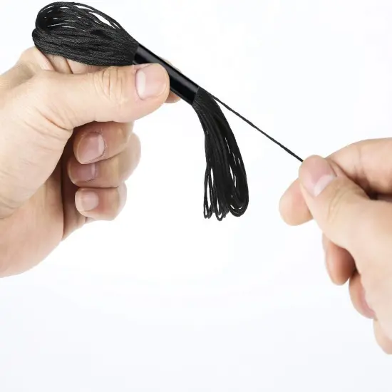 32 Skeins Black to White Gradient Grey Brown Embroidery Floss, Cross Stitch Threads Friendship Bracelets Floss with 12 Floss Bobbins, 2 Embroidery Needles and Needle Threader {3}